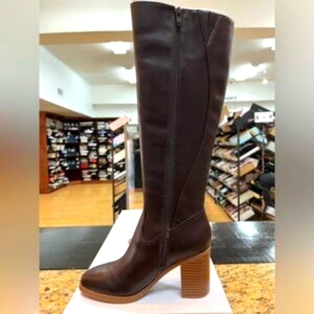 Gorgeous Giani Bernini Dark Brown Heeled Boots - Picture 3 of 5